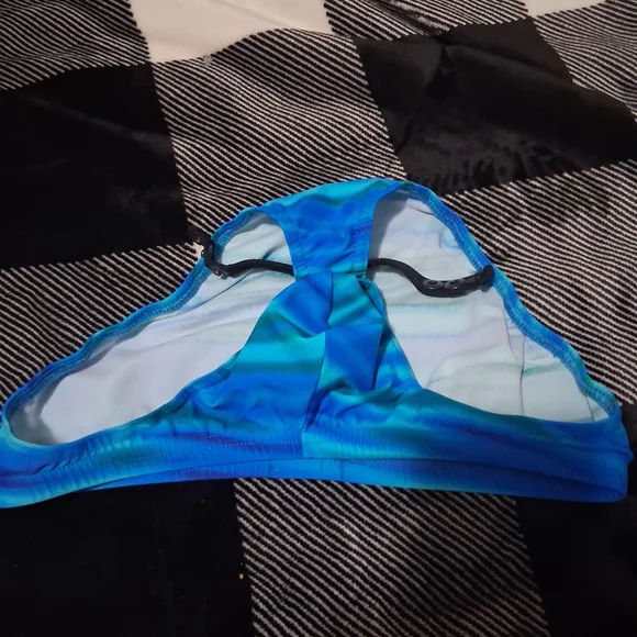 Men's Blue Swim Trunks - Picture 2 of 6